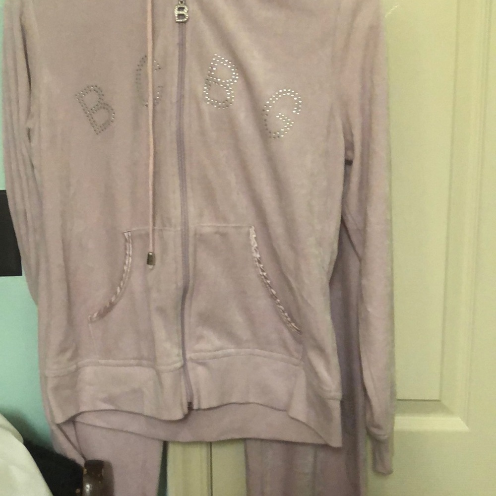 Bcbg velour sweat suit